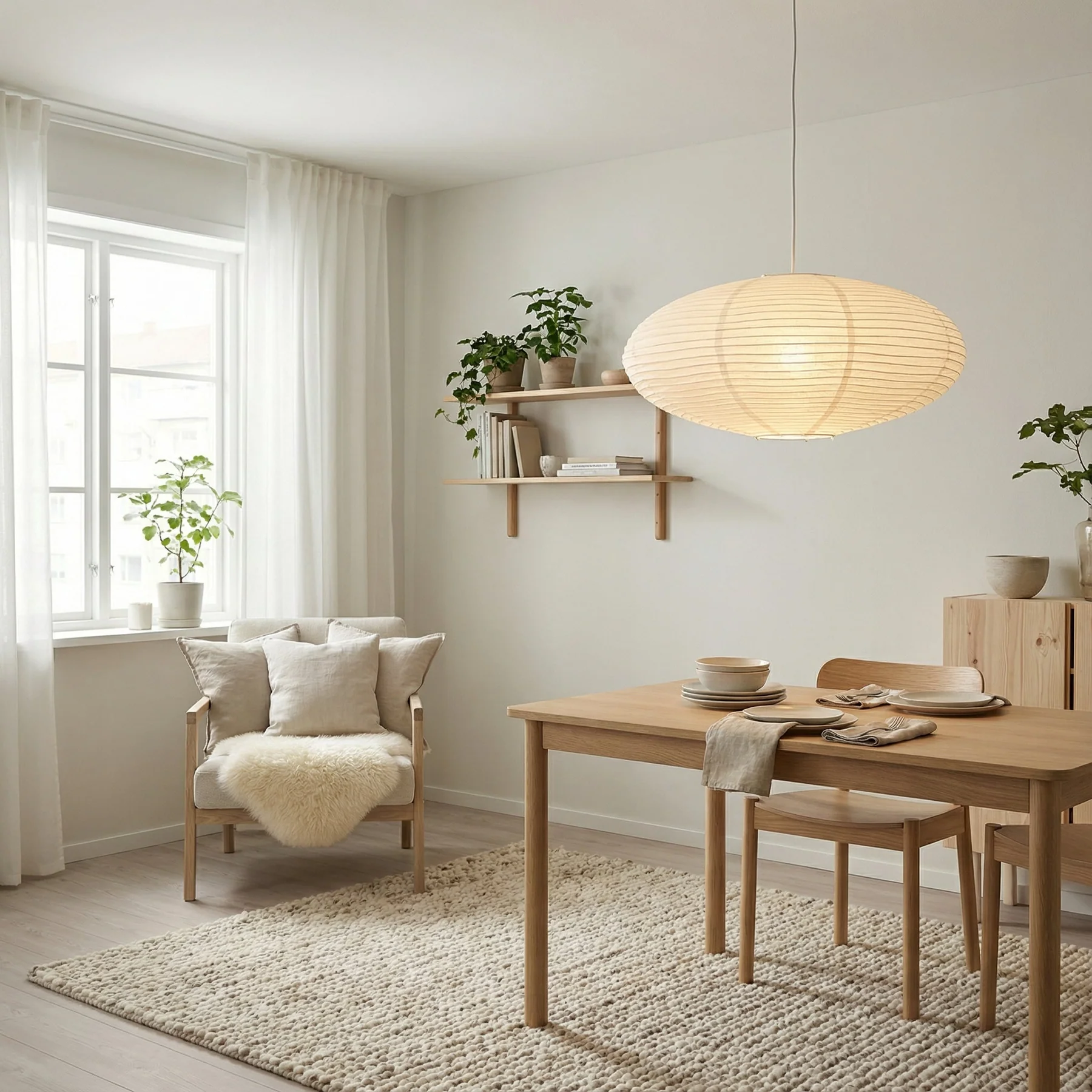Modern Pendant Light Minimalist Design Handcrafted Dimmable - Image 4